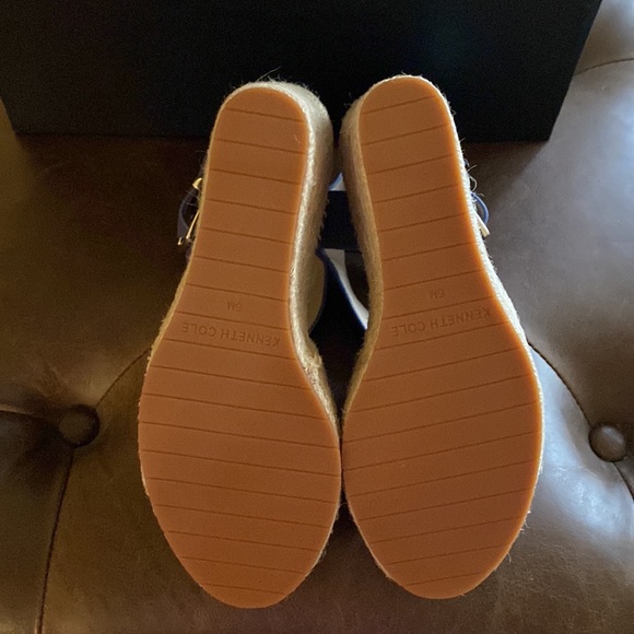 Kenneth Cole New York Olivia Cross Espadrille Wedge Sandal in Lapis Blue - Picture 4 of 6